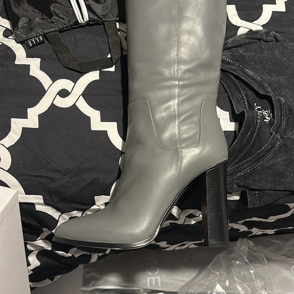 VINCE DEMPSEY charcoal over knee boots 9.5 - Picture 6 of 10